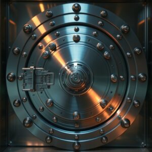 Di image show bank vault wey dey symbolize di court order wey block Rivers State money allocation. AI-Generated Image.